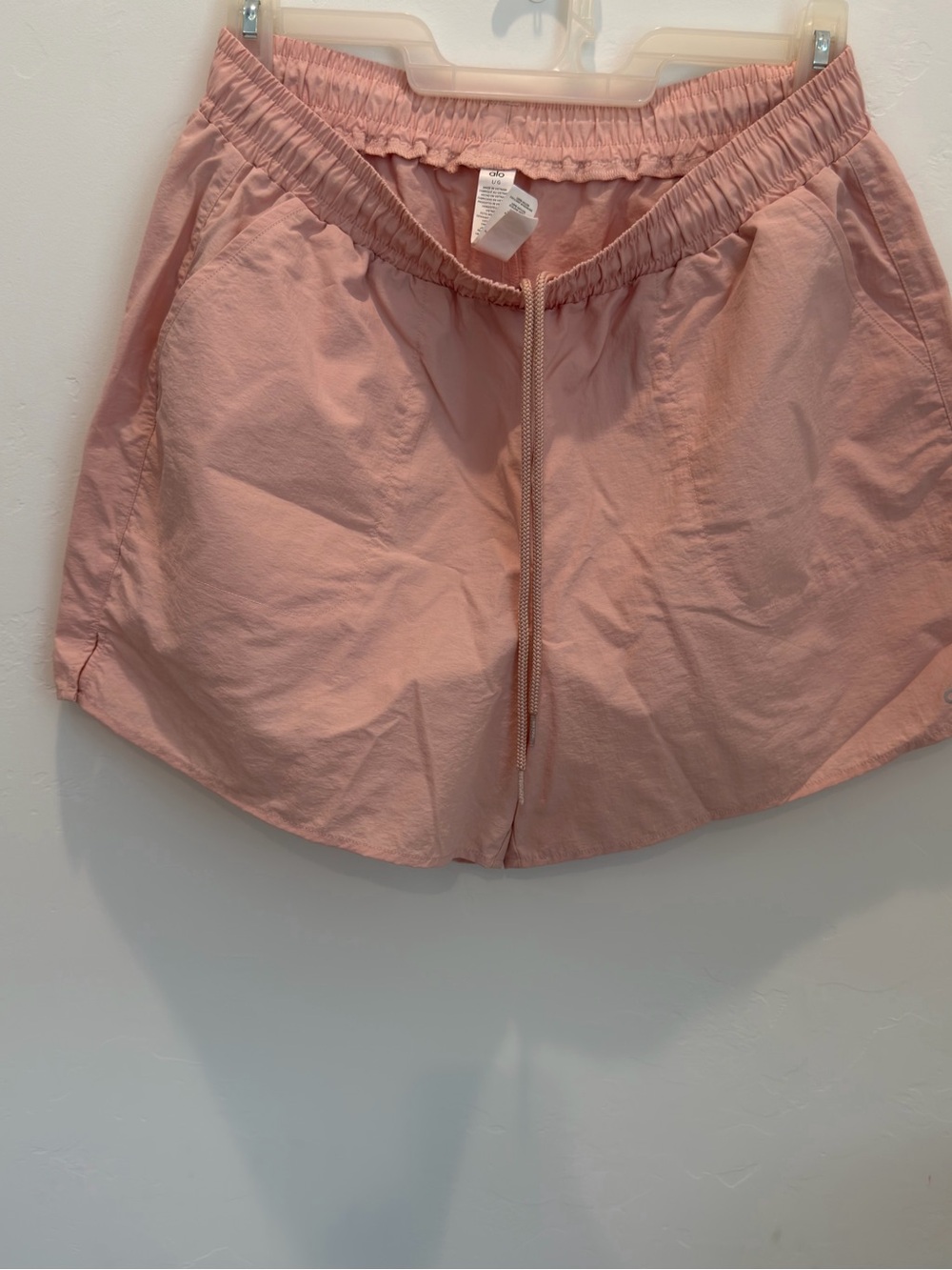 ALO Yoga Blush Pink Drawstring Casual Shorts